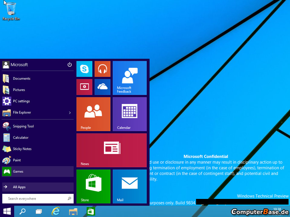 Microsoft sẽ mang nút Start trở lại trên Windows 9