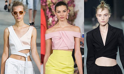 New York Fashion Week: Những dáng áo crop-top ấn tượng