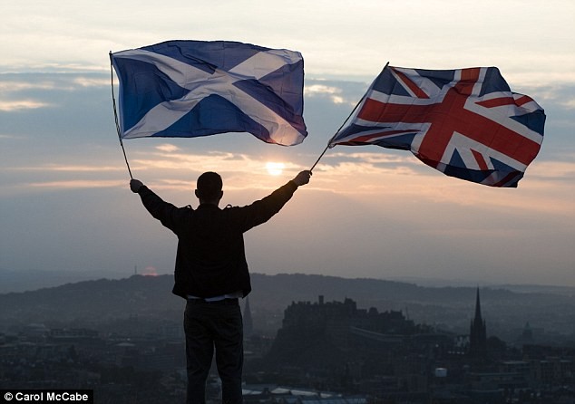 55,3% cử tri Scotland đã chọn ở lại Vương quốc Anh