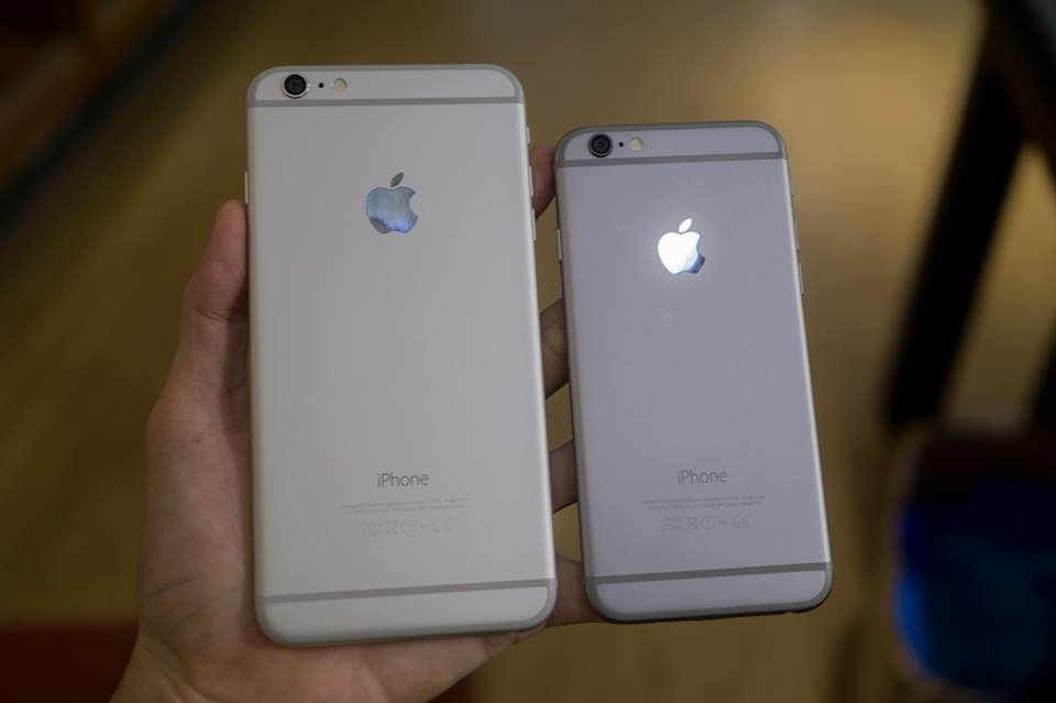 Mặt sau iPhone 6 Plus và iPhone 6