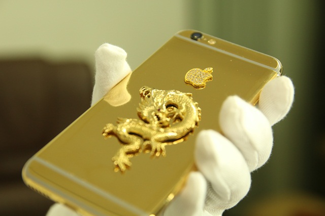 Ngắm iphone 6 mạ vàng đầu tiên tại Việt Nam