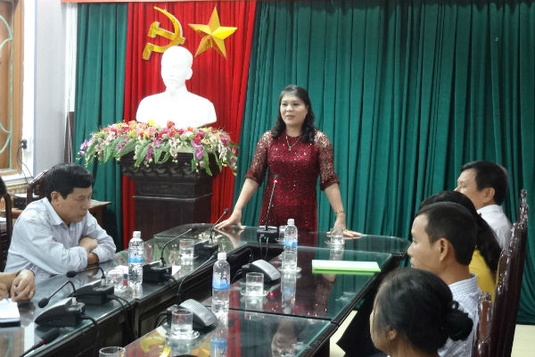 bà Cao Thị Hải, Phó Chủ tịch UBND tỉnh Thái Bình