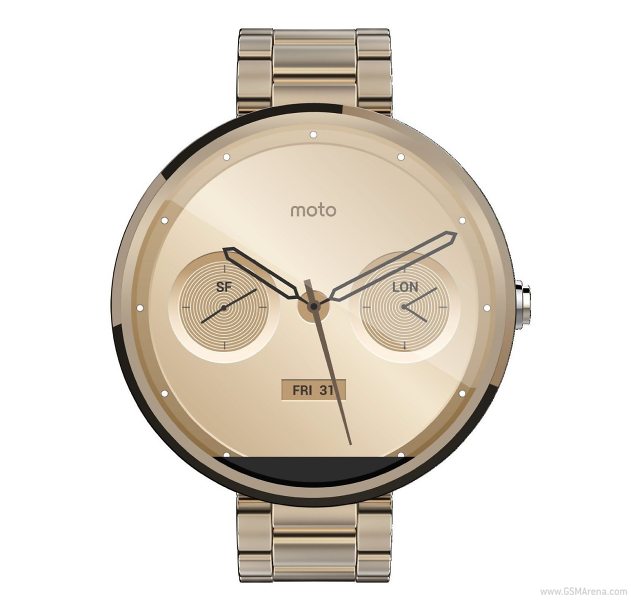 Smartwatch Moto 360 Gold Champagne lộ ảnh tuyệt đẹp