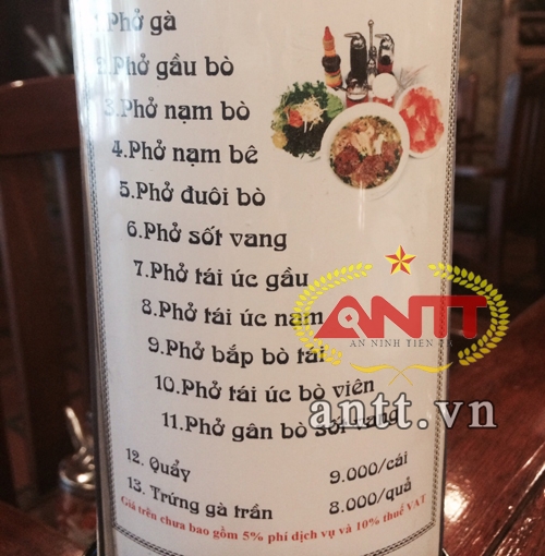 Một bát phở bò, hai chiếc quẩy giá gần 600 nghìn đồng