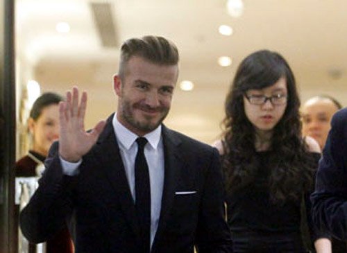 Hình ảnh David Beckham bảnh bao ở Hà Nội