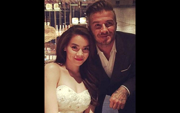 Hồ Ngọc Hà thích thú khi được Beckham khen 