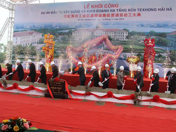Xây dựng KCN Texhong Hải Hà trị giá 215 triệu USD