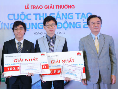 Huawei trao giải cuộc thi viết phần mềm cho sinh viên Việt Nam