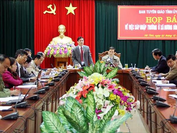 Hà Tĩnh thông tin chính thức việc sáp nhập trường học tại huyện Hương Khê