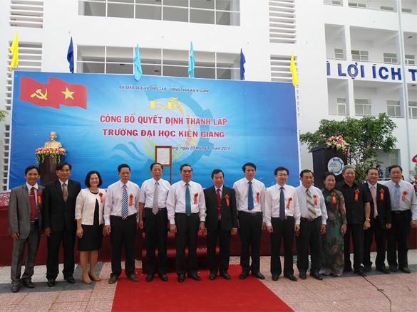 Trường Đại học Kiên Giang chính thức thành lập