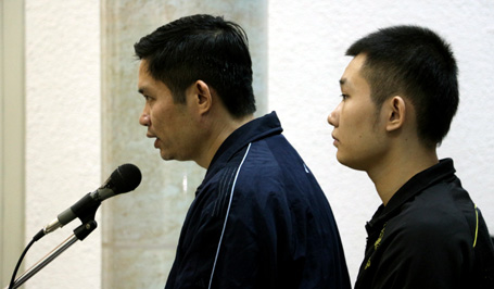 Bị cáo Tường và Khánh nói lời sau cùng trước khi vào nghị án