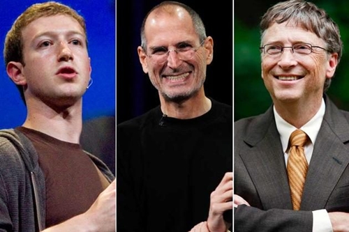 Mark Zuckerberg, Steve Jobs và Bill Gates đã thay đổi cả thế giới. Ảnh: Suger Slam