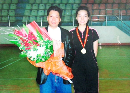  Kỳ Duyên 3 năm liền đạt HCV môn cầu lông tại Hội khỏe Phù Đổng tỉnh Nam Định.