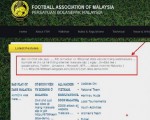 Web của Liên đoàn bóng đá Malaysia và Việt Nam cùng sập