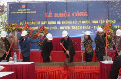 HN xây dựng hệ thống xử lý nước thải tại CCN Bình Phú