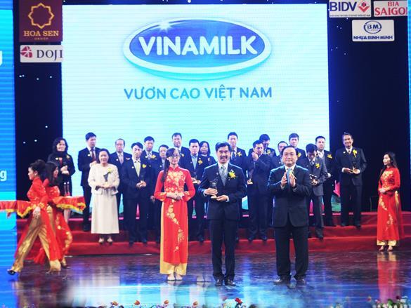 Vinamilk tiếp tục được vinh danh Thương hiệu Quốc gia 2014