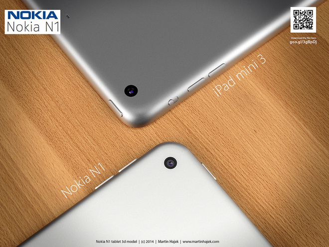 Tablet Nokia N1 lần đầu 'đọ dáng' với iPad Mini 3 5