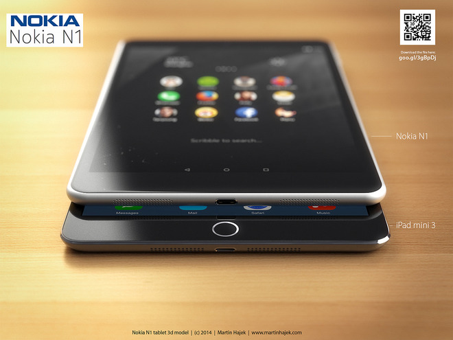 Tablet Nokia N1 lần đầu 'đọ dáng' với iPad Mini 3 1