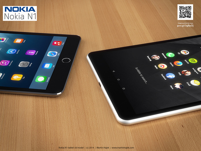 Tablet Nokia N1 lần đầu 'đọ dáng' với iPad Mini 3 3