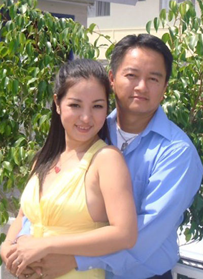Thúy Nga với người chồng hiện tại - ông Huỳnh Lương Nghĩa