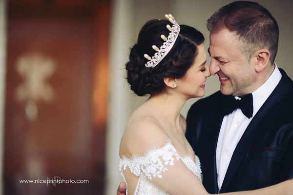 Mỹ nhân đẹp nhất Philippines nhắng nhít khi chụp ảnh cưới