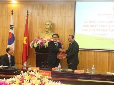 Hà Nam tiếp nhận dự án 100 triệu USD 
