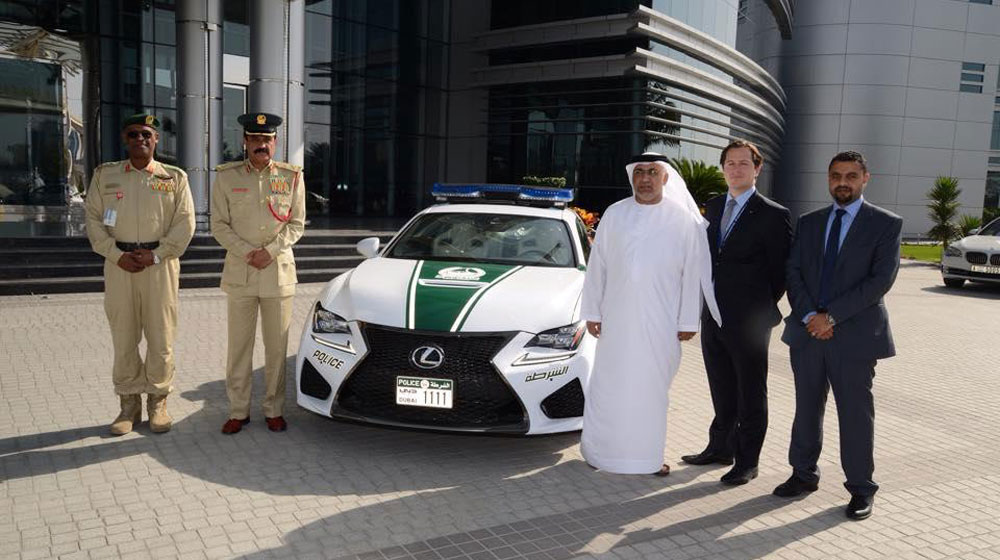 Lexus RC F nhập 'biên chế' Cảnh sát Dubai