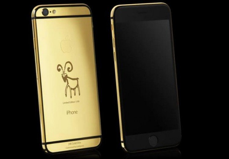 iPhone 6 mạ vàng phiên bản Ất Mùi độc đáo
