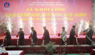 Viglacera khởi công nhà máy gạch cao cấp tại Thái Bình