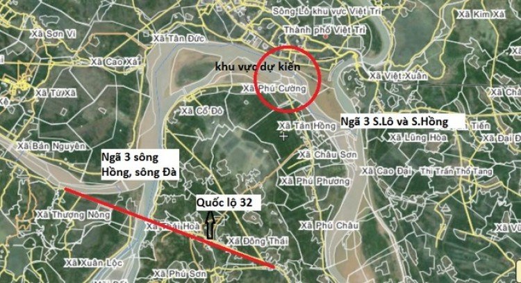 Quyết phương án xây dựng cầu Việt Trì - Ba Vì